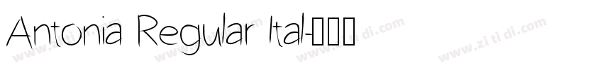 Antonia Regular Ital字体转换